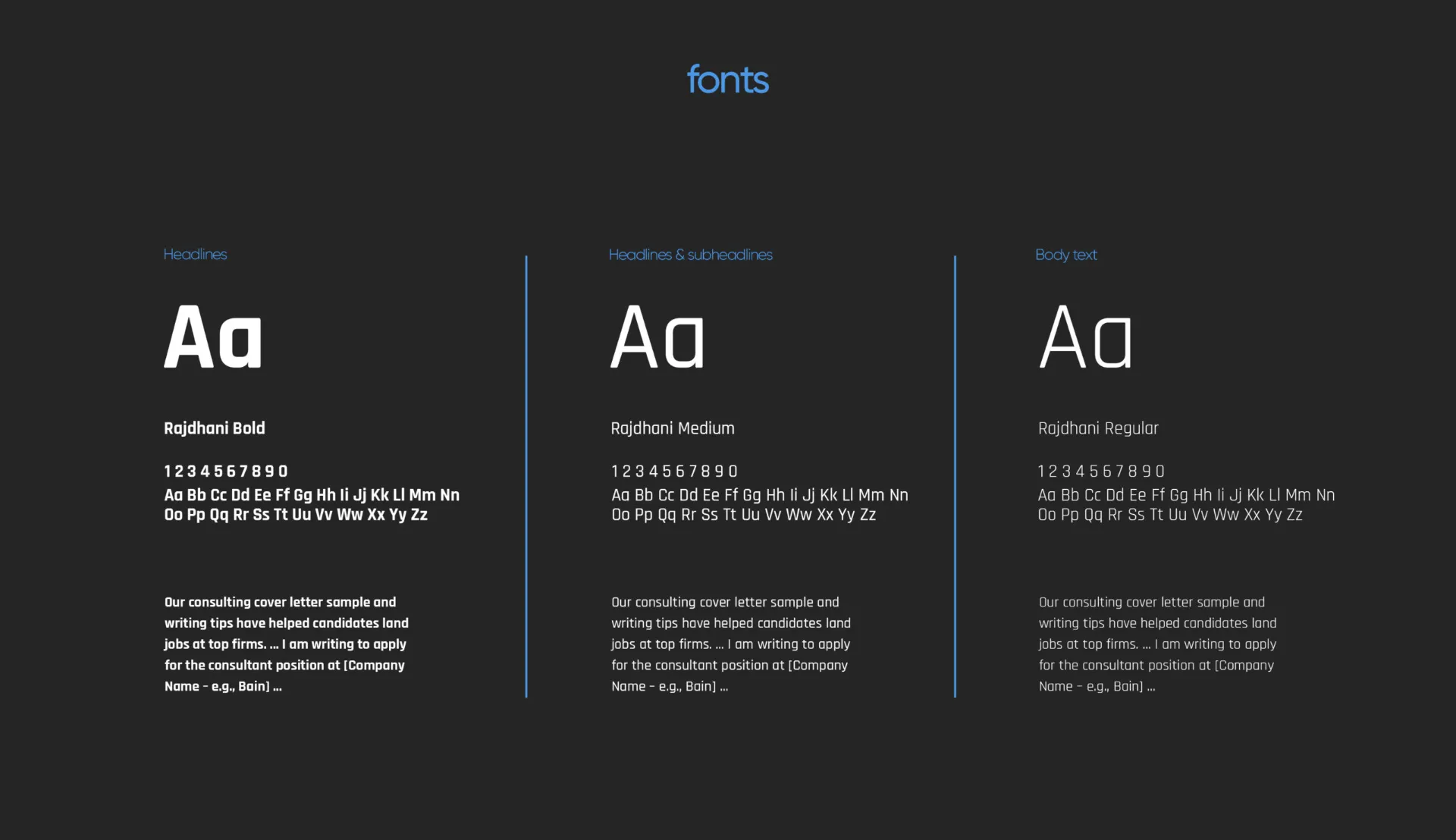 Pharmaceutical consulting agency, Zurich – MJM fonts