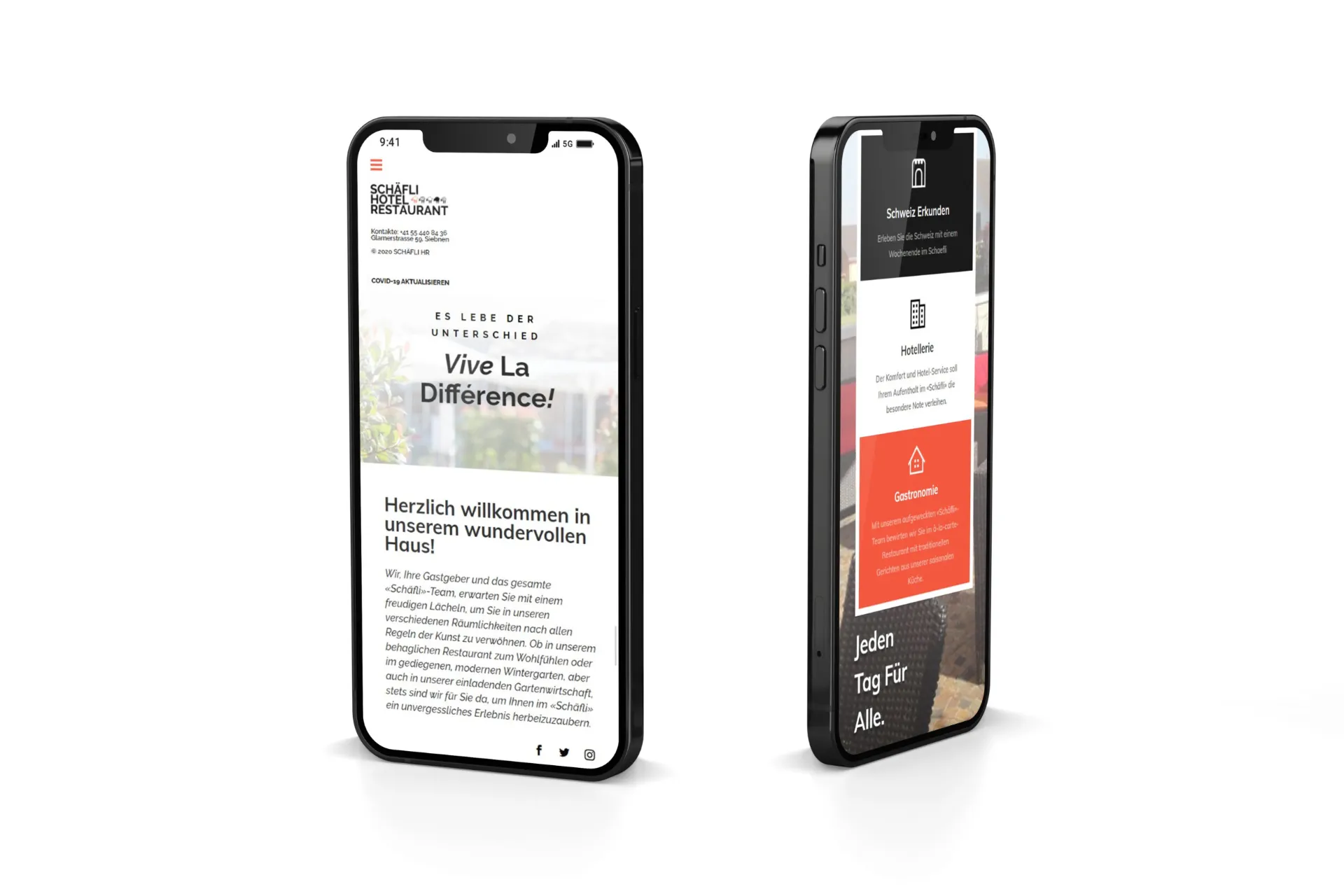 Hotel & restaurant, hospitality industry – Mobile start 01 Schaefli