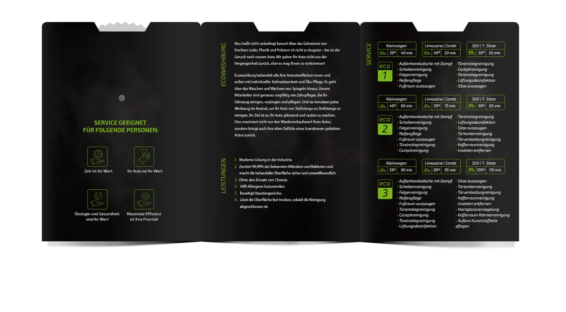 Autopflege-Dienstleister, Essen – ECOWASH FLYER I 1